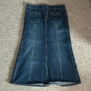 Vintage Gap Jeans Denim Maxi skirt